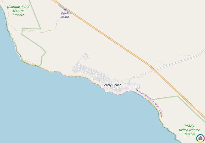 Map location of Pearly Beach